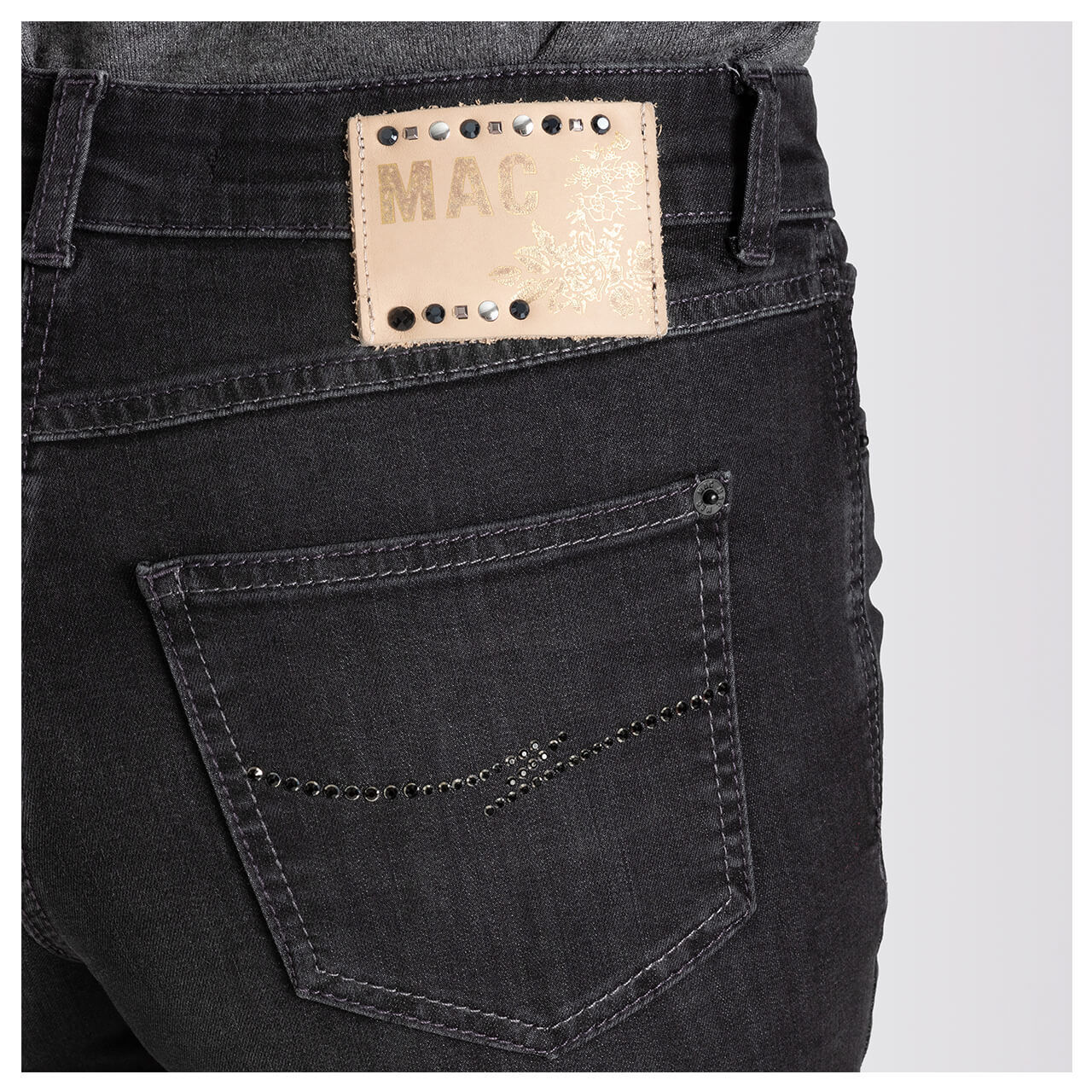 MAC Angela Jeans Strass dusty black wash sparkle