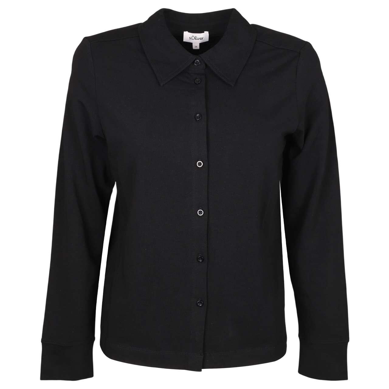 s.Oliver Damen Langarm Bluse clean black