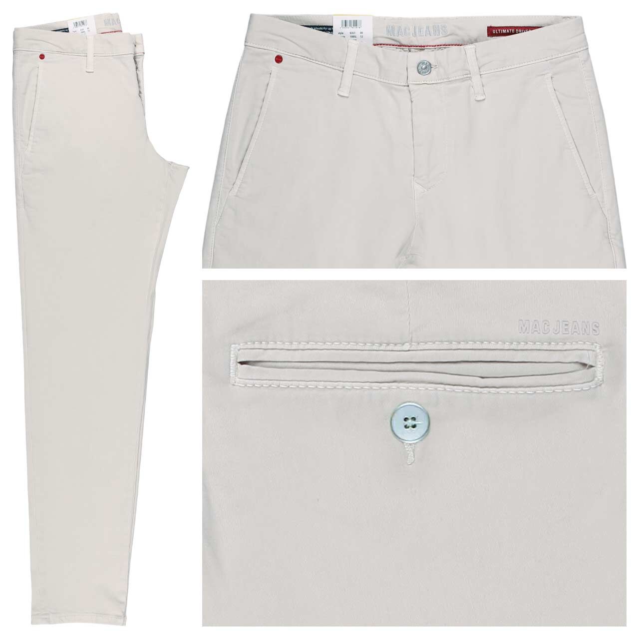 MAC Flexx Driver Pants Chino Baumwollhose kitt