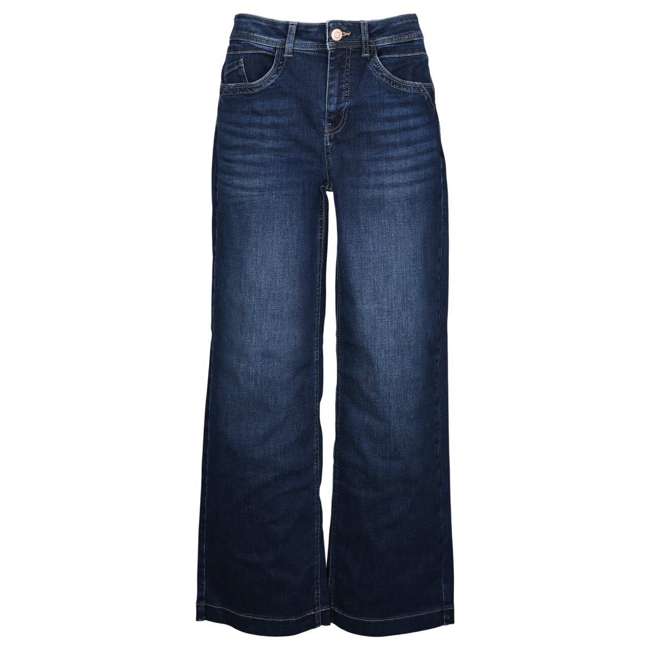 Street One Emee Wide Leg Jeans dark blue clean washed