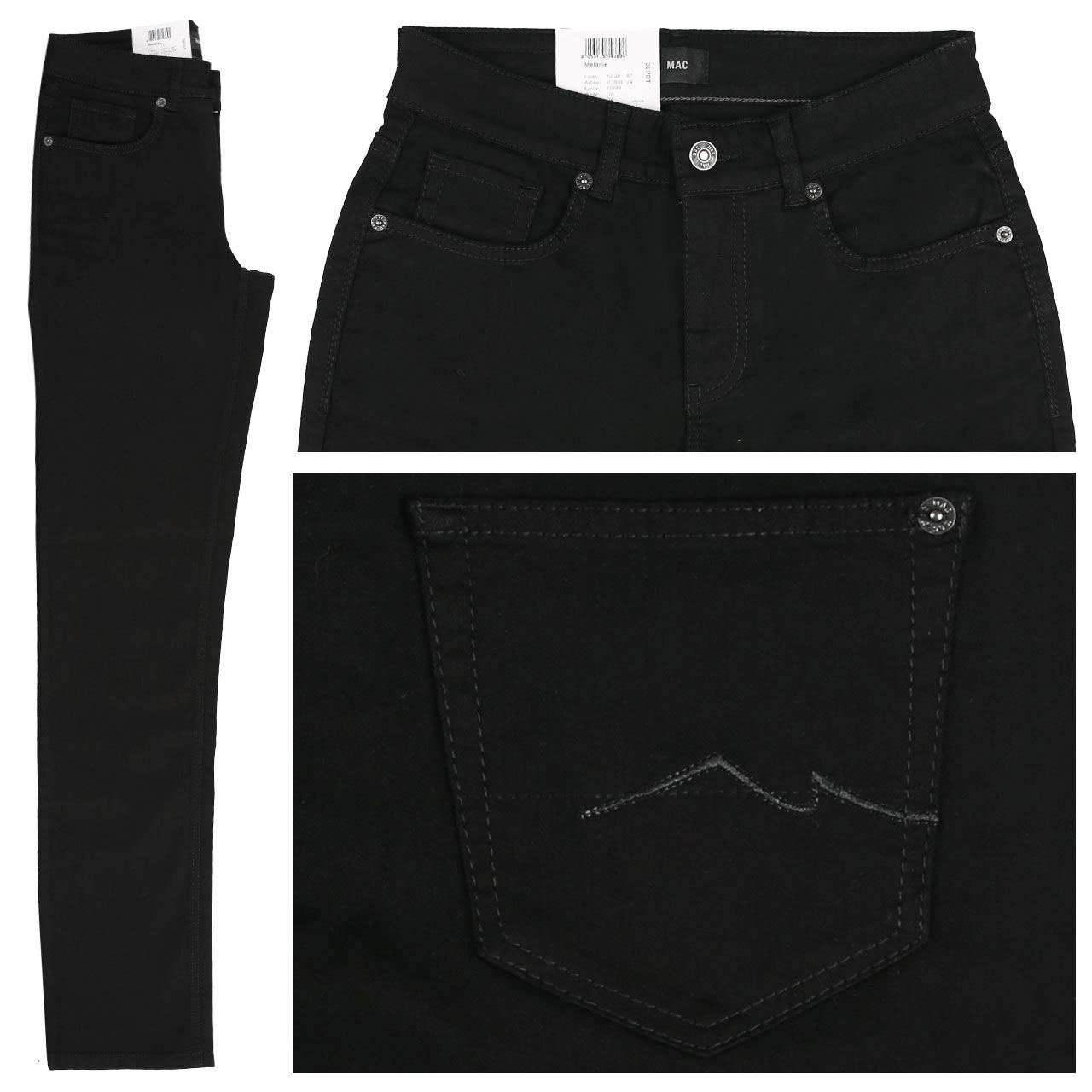 mac-jeans-melanie-black-d9991 MAC Jeans Melanie für Damen in Tiefschwarz, FarbNr.: D999