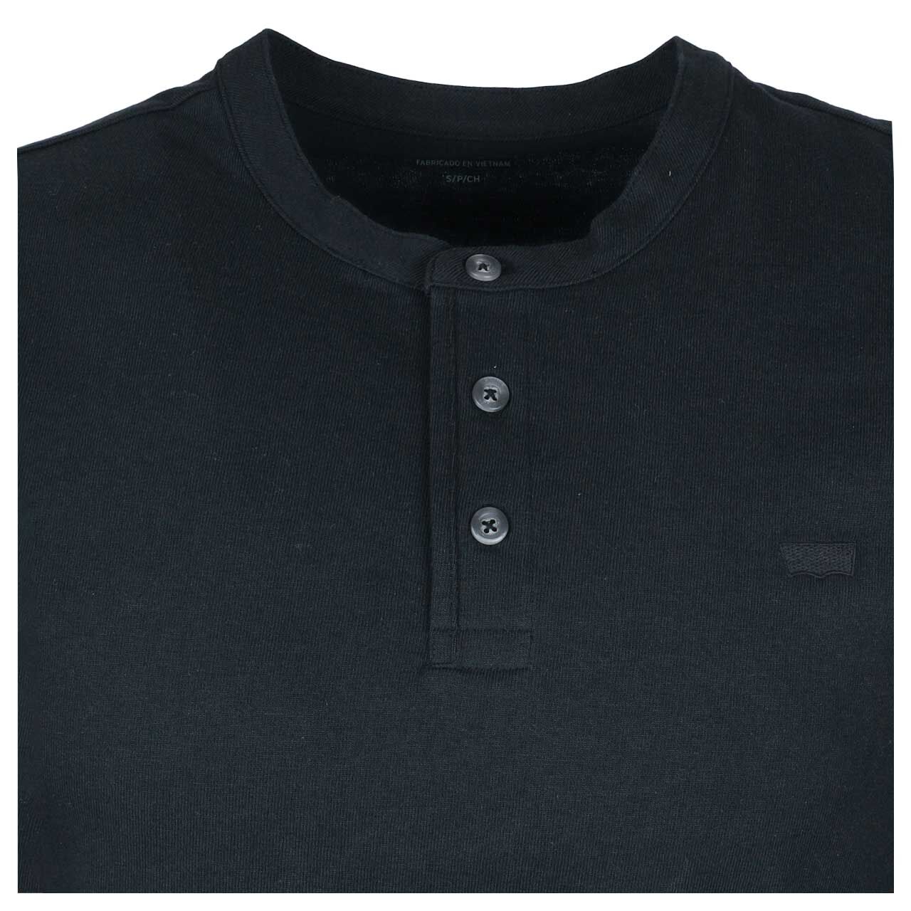Levi's® Herren T-Shirt Henley black