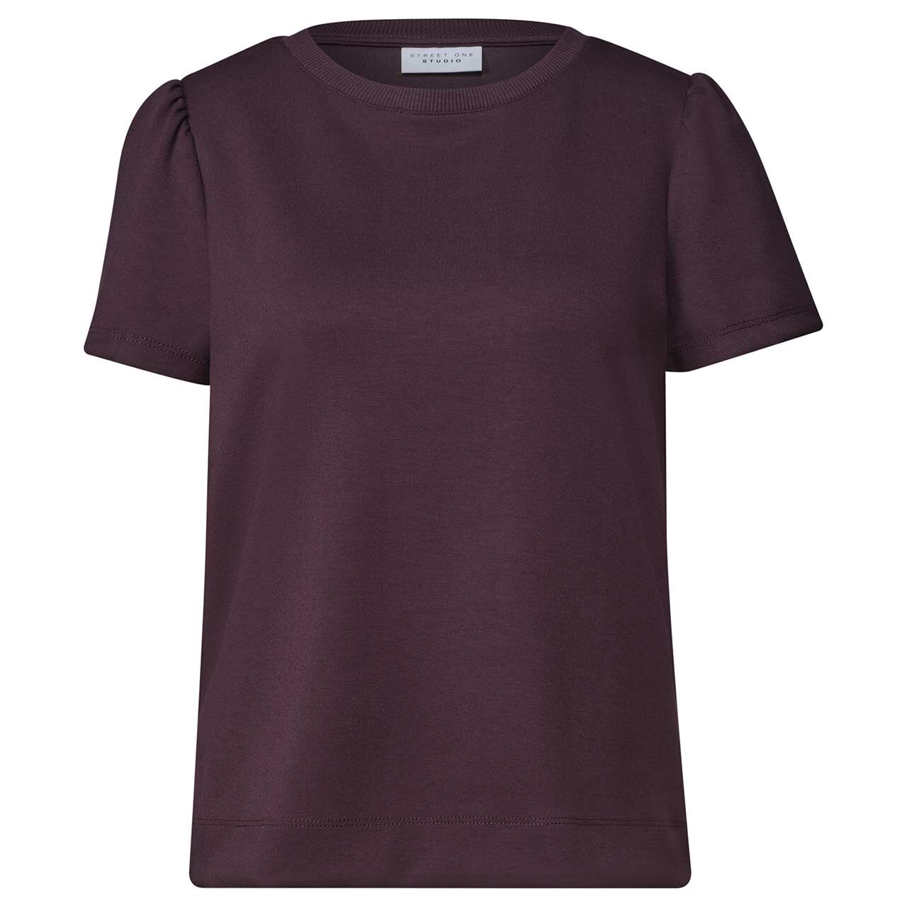 Street One Studio Damen T-Shirt Puff Sleeves very berry