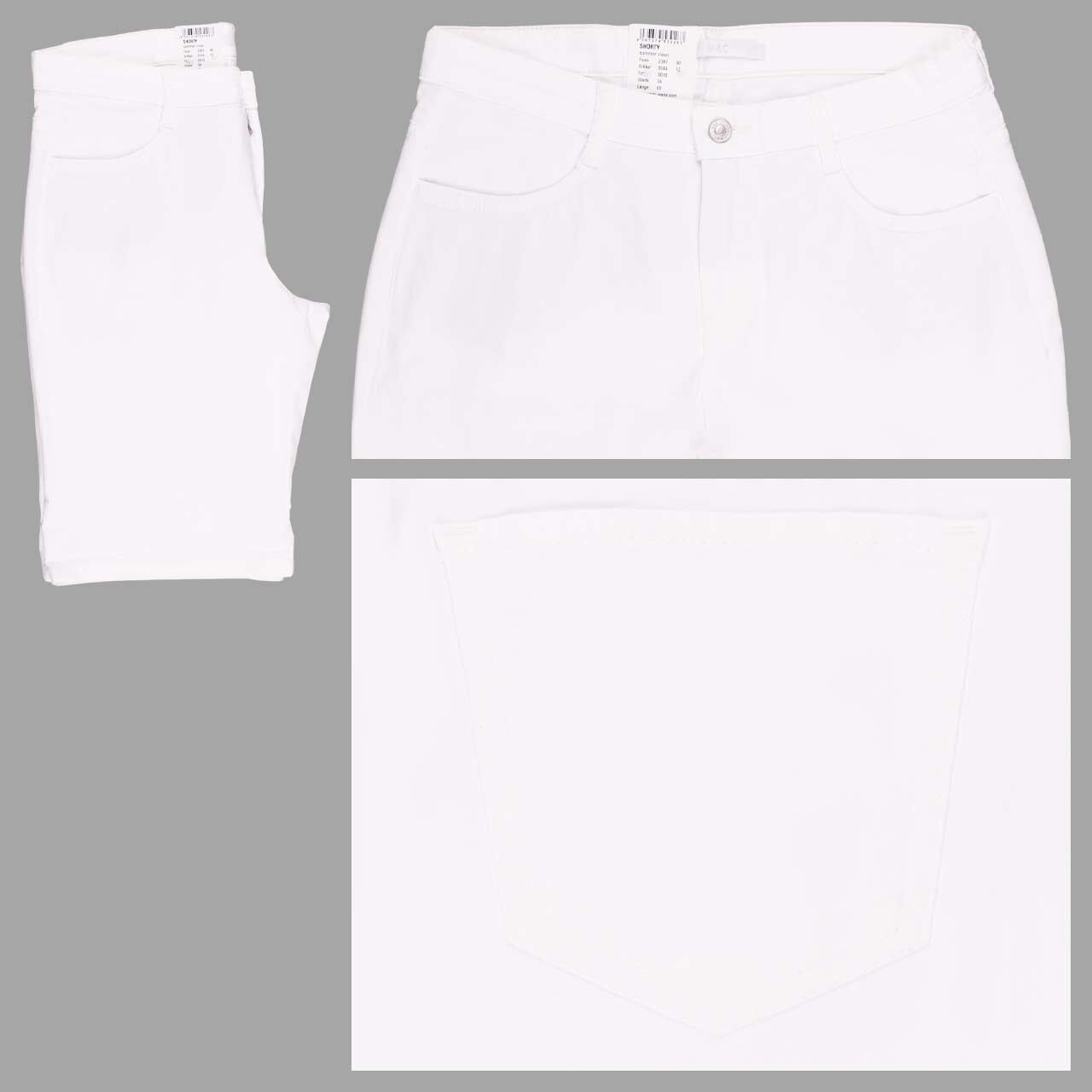 MAC Shorty Jeans white denim summer clean