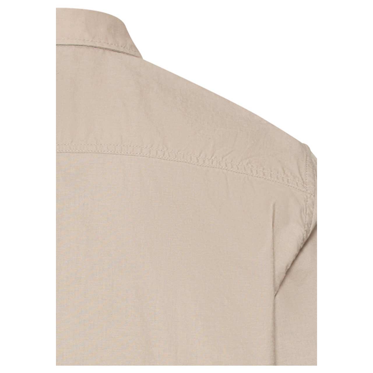Herren 1/2 Arm Hemd von Camel active in Beige, detaillierte Rückansicht