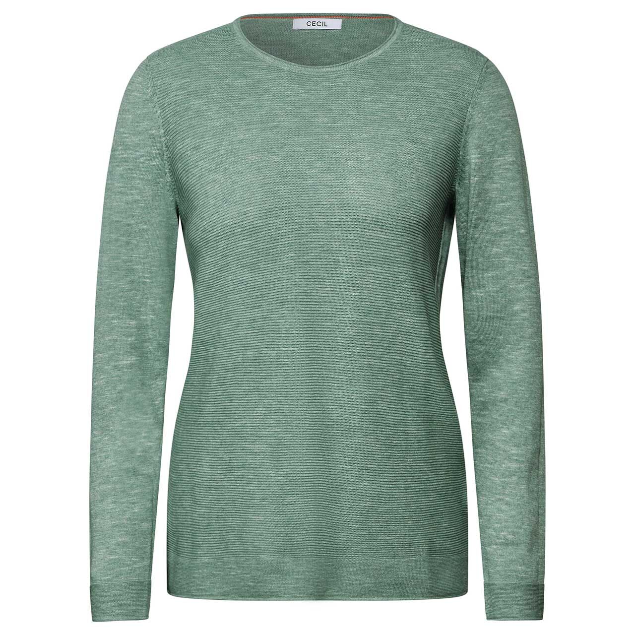 Cecil Damen Pullover Structured Roundneck heather sage green