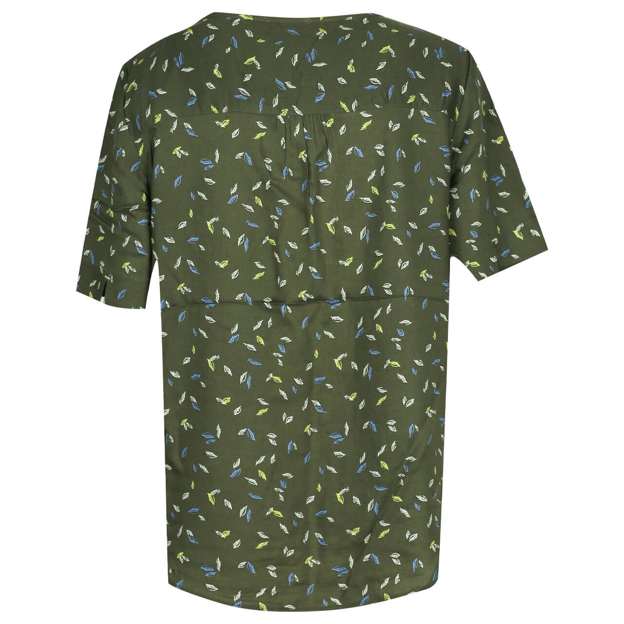 Cecil Minimal Print T-Shirt für Damen in Olivgrün mit Print, FarbNr.: 33036