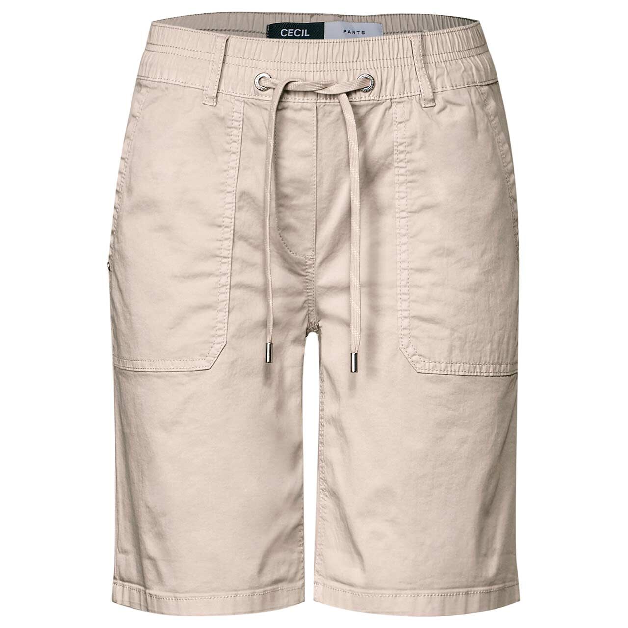 Cecil Tracey Baumwoll Shorts boulder beige