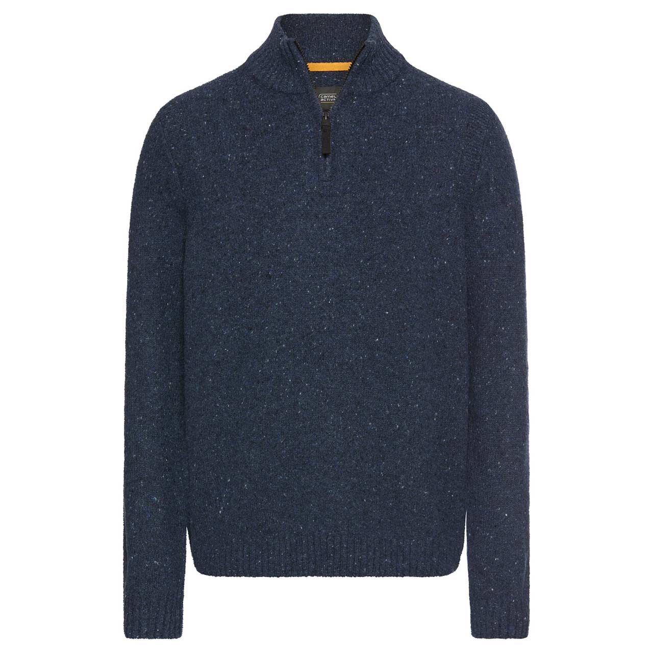 Camel active Herren Pullover Troyer dark navy dotted melange