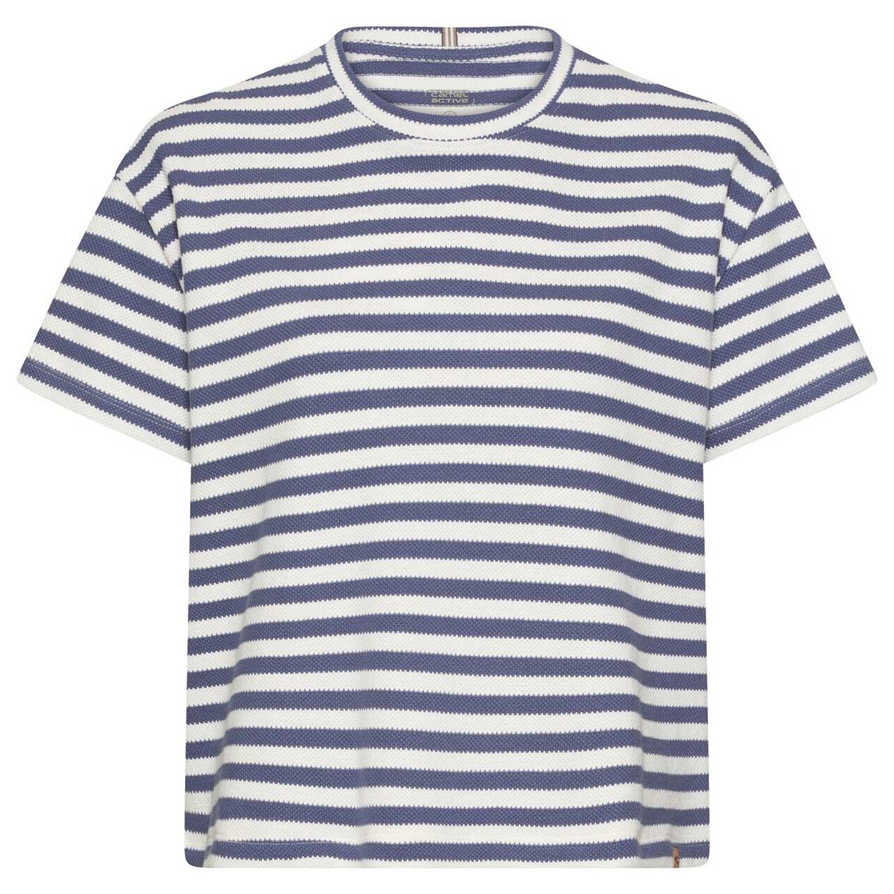 Camel active Damen T-Shirt ocean blue milk white