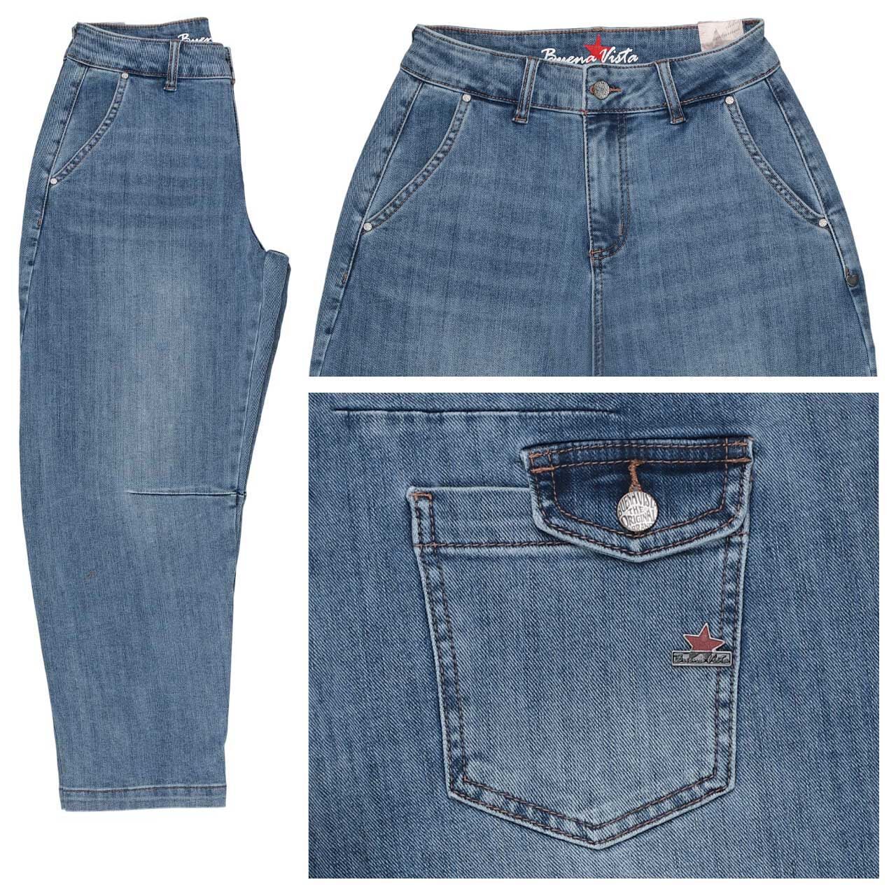 Buena Vista Barrel-B 7/8 Stretch Denim Jeans true denim