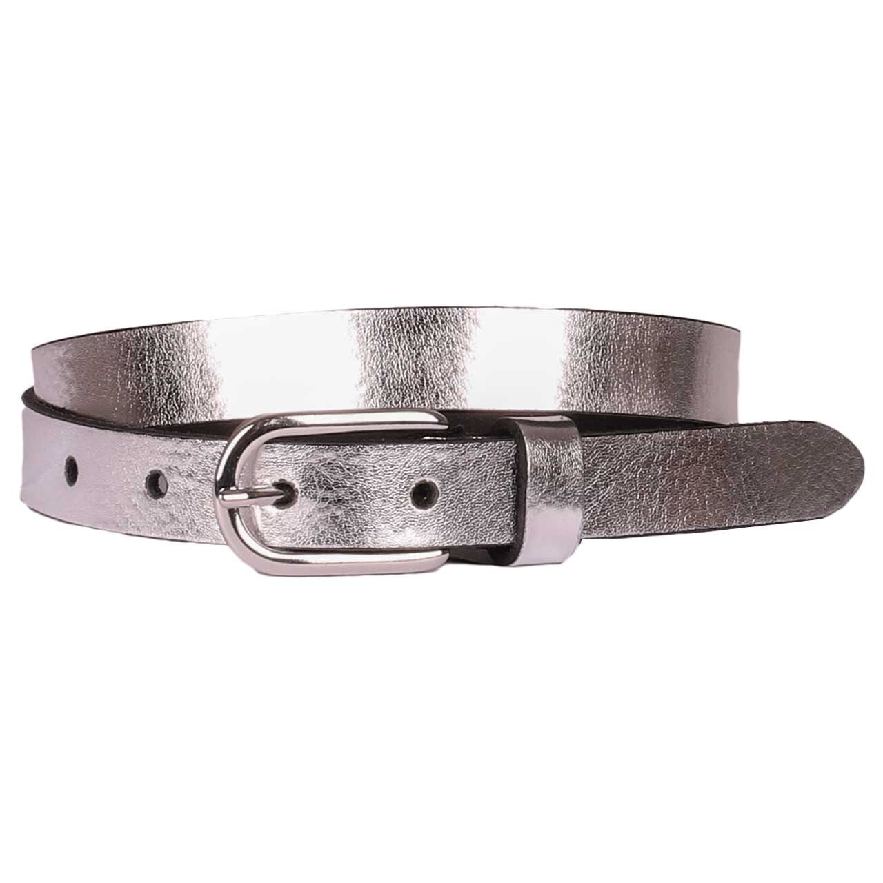 Bernd Götz Damen Nappaleder Gürtel silver Bernd Götz Damen Nappaleder Gürtel silver