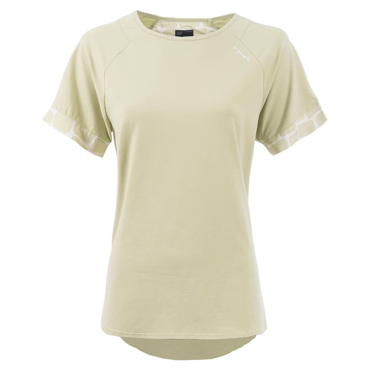 Soquesto Damen T-Shirt pistachio back print