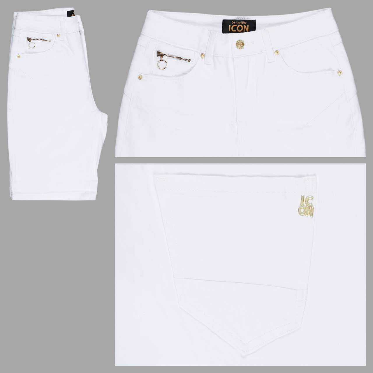 Senoritas ICON California Sunrise Jeans Shorts white