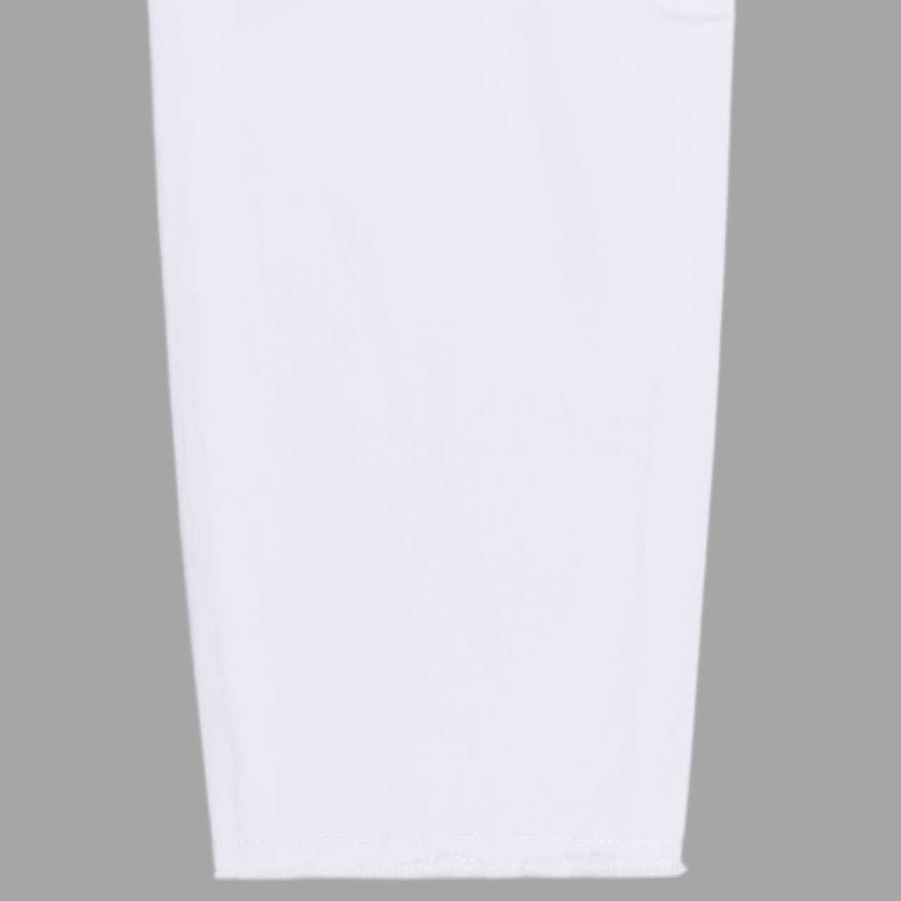 Stretch Twill Baumwollhose Malibu 7/8 von Buena Vista in Weiß, Detailbild Saum