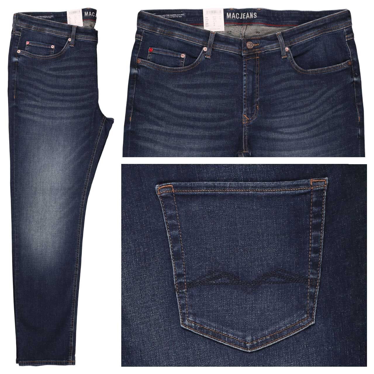 MAC Flexx Driver Jeans dark authentic wash