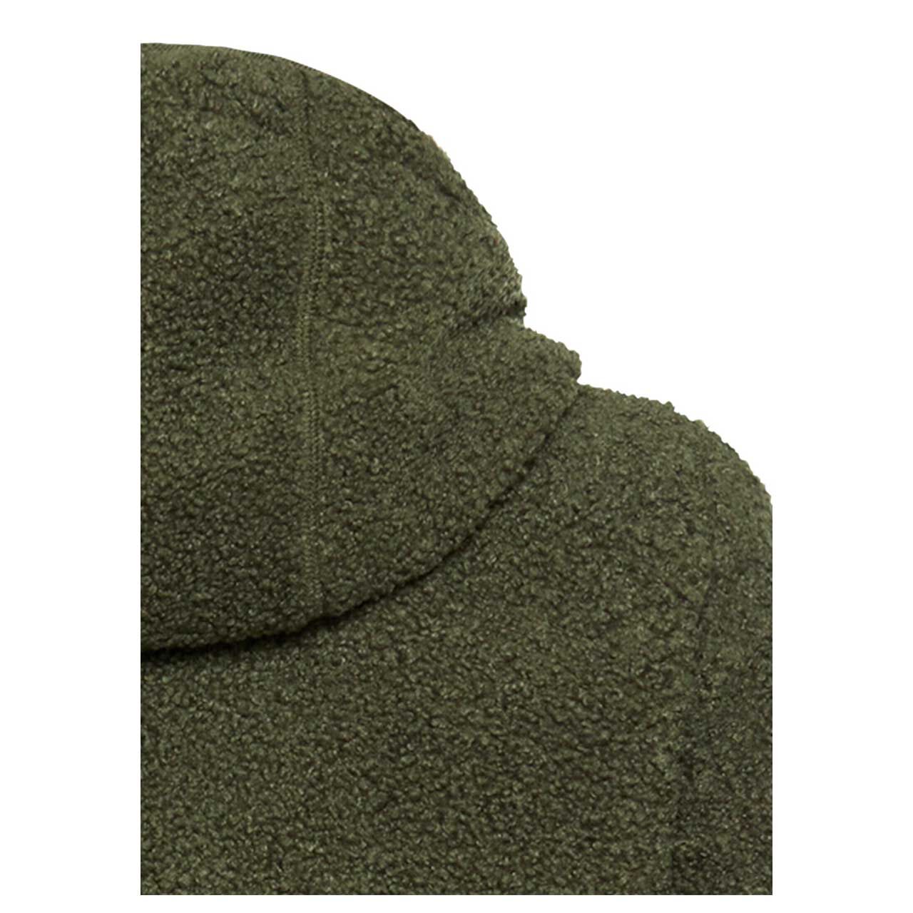 Damen Teddyjacke von Camel active in Olivgrün, detaillierte Rückansicht