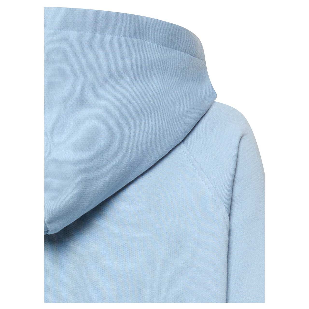 Damen Hoodie Sweatshirt von Camel active in Hellblau, detaillierte Rückansicht Kapuze