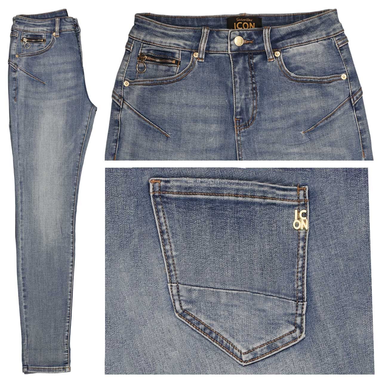 Senoritas ICON California Sunrise Jeans mid stone blue