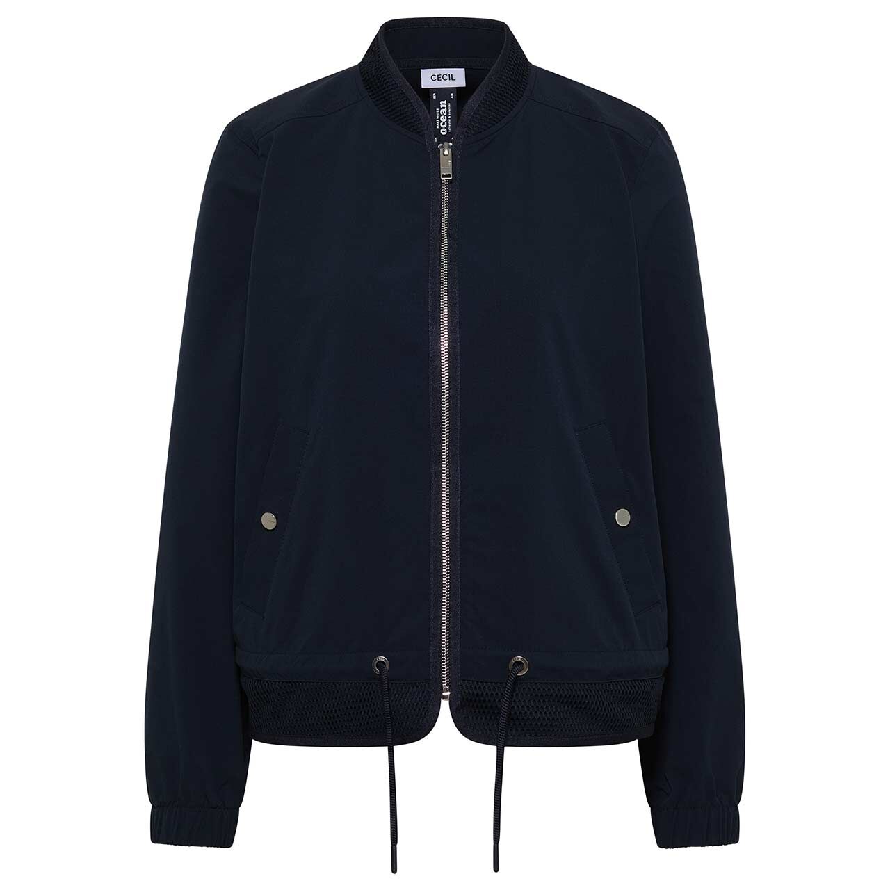 Cecil Damen Jacke Blouson Mesh Details universal blue