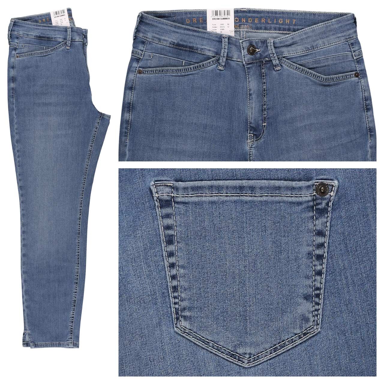 MAC Dream Summer 7/8 Jeans authentic used blue wonderlight