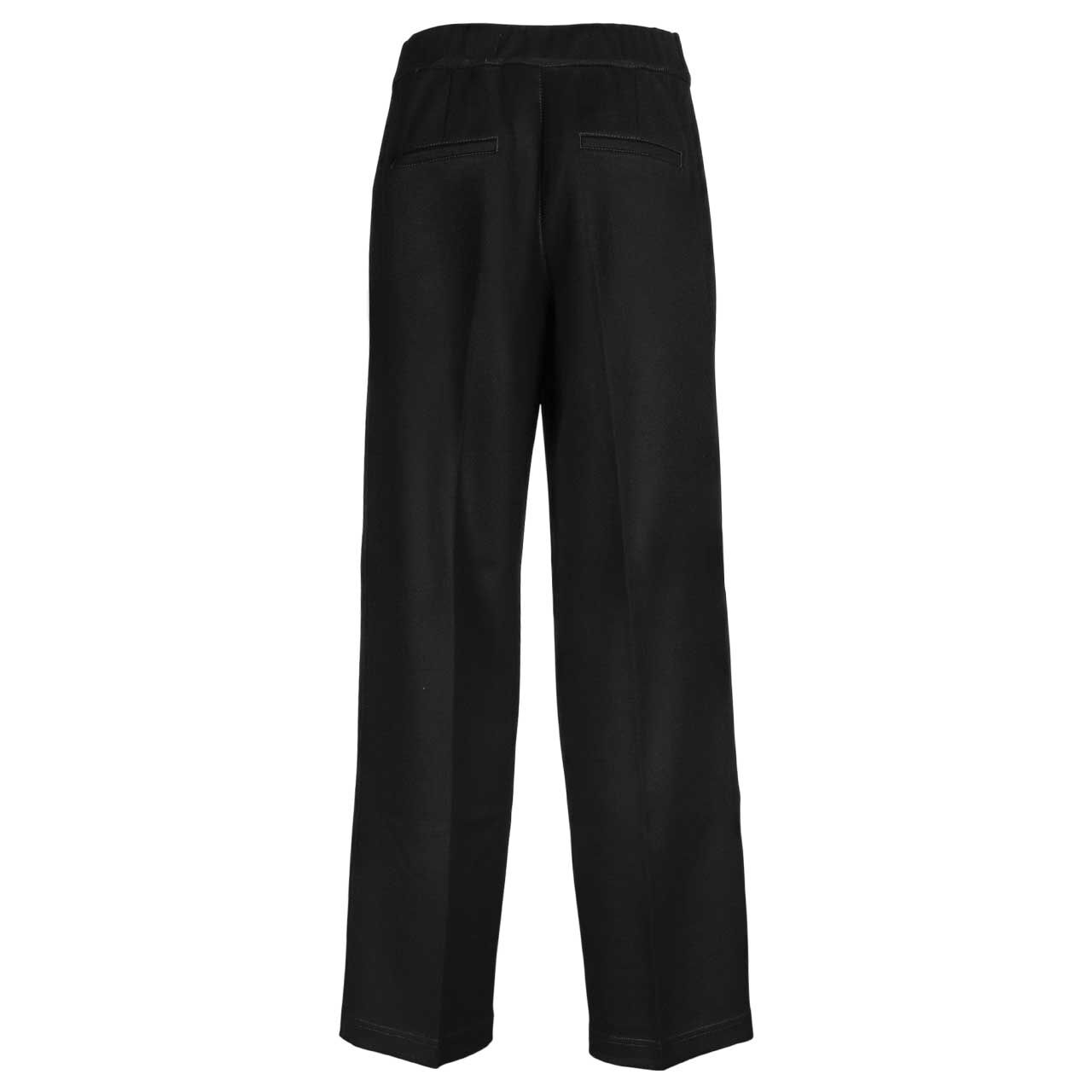 Stretch Damenhose Straight Leg von Street One in Schwarz, Rückansicht