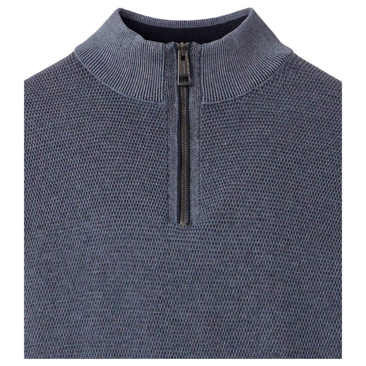 Herren Pullover von Casa Moda in Grau-Blau, Detailansicht vorne