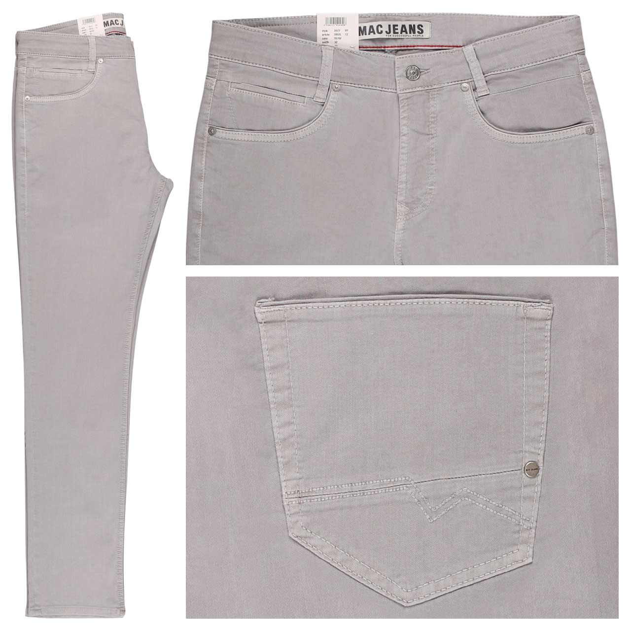 MAC Arne Pipe Jeans silver