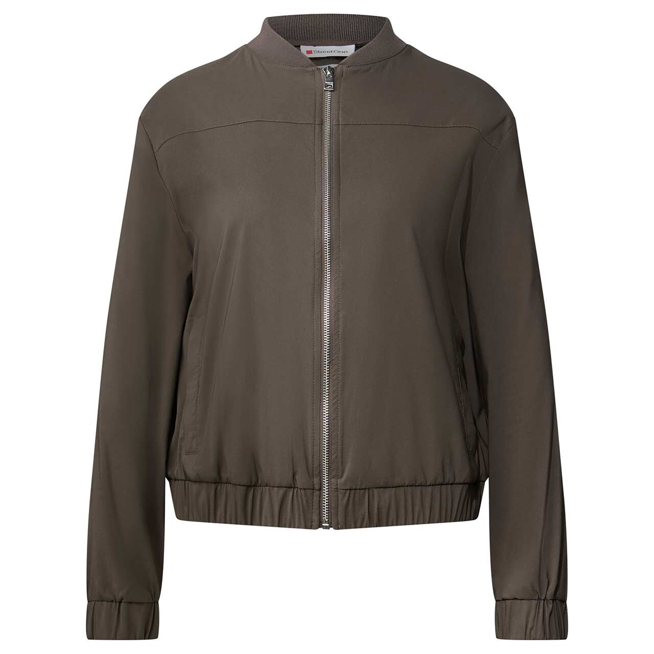 Street One Damen Jacke Blouson Solid nomad brown