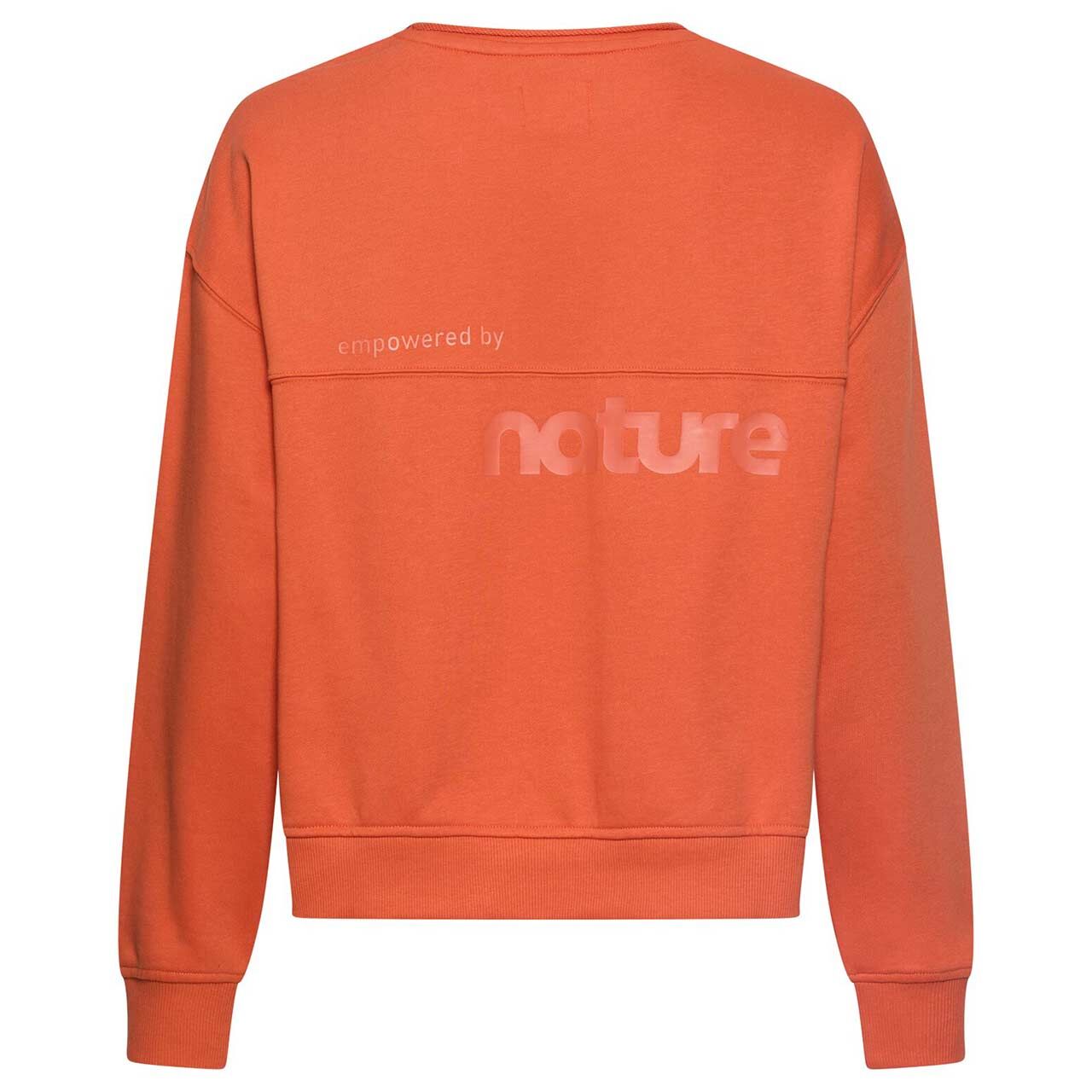 Damen Sweatshirt von Camel active in Orange mit Print, Rückansicht