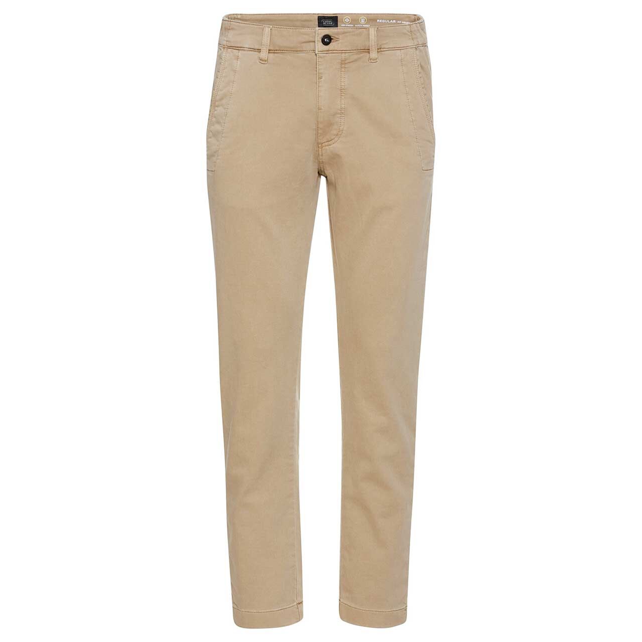 Herren Chino Baumwollhose Houston fleXXX von Camel active in Beige, Vorderansicht