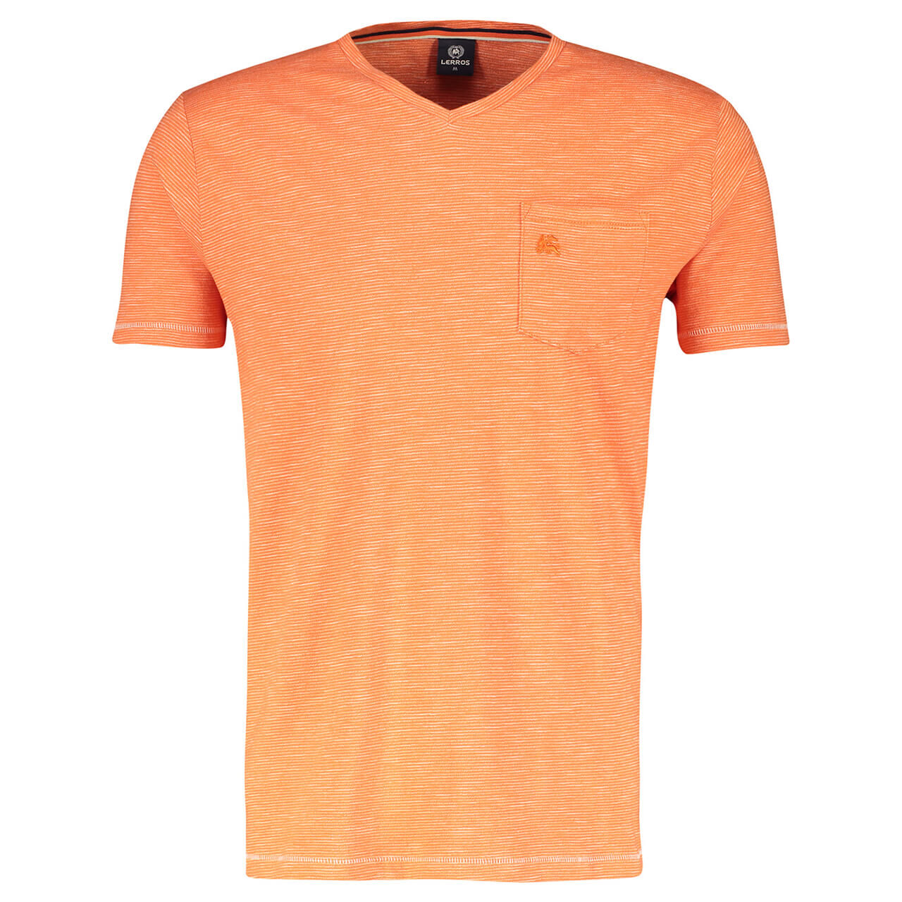 Lerros T-Shirt für Herren in Orange gestreift, FarbNr.: 937