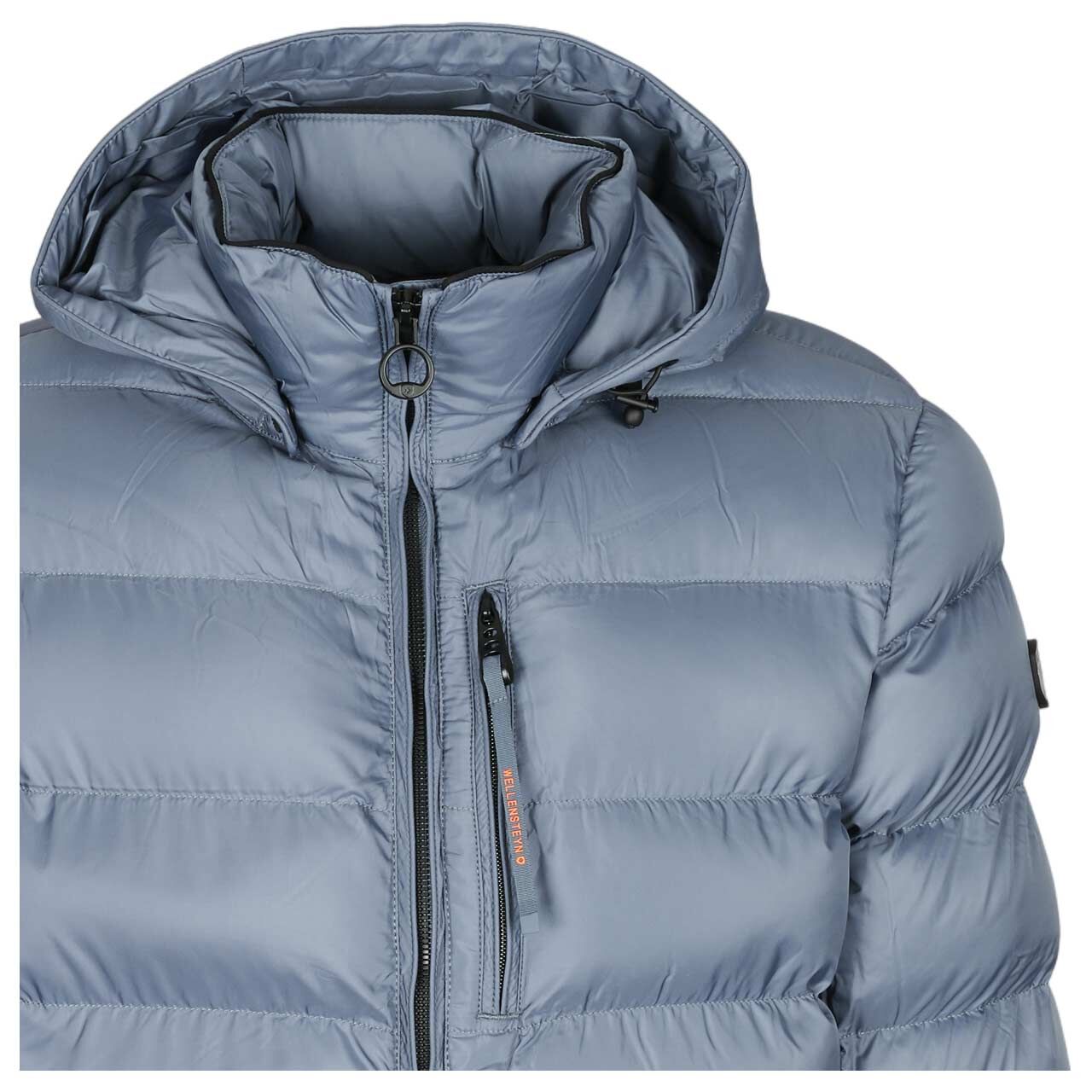 Herren Jacke Blackbird Men Short von Wellensteyn in Graublau, Detailansicht vorne