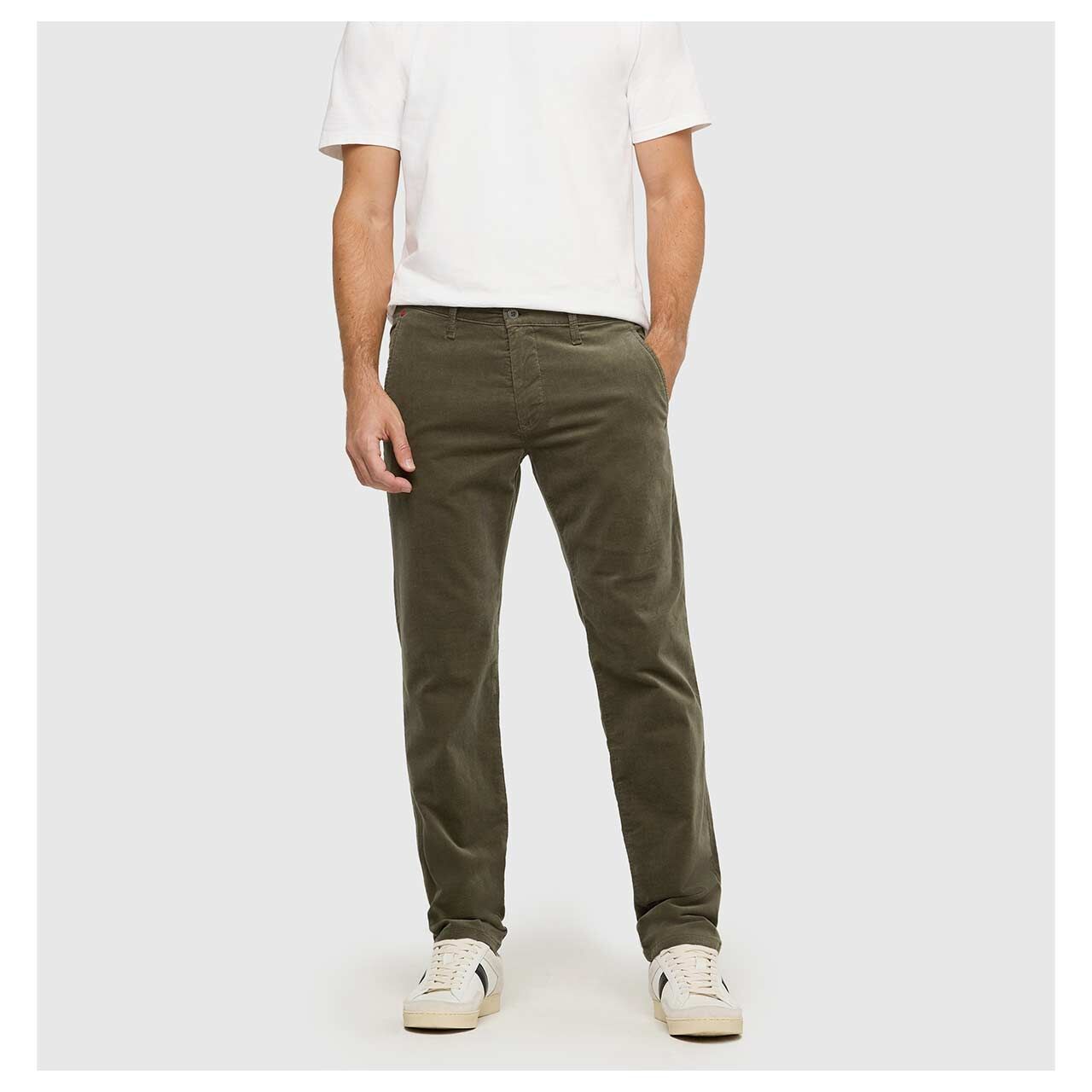 MAC Flexx Driver Pants Chino Cordhose leaf green
