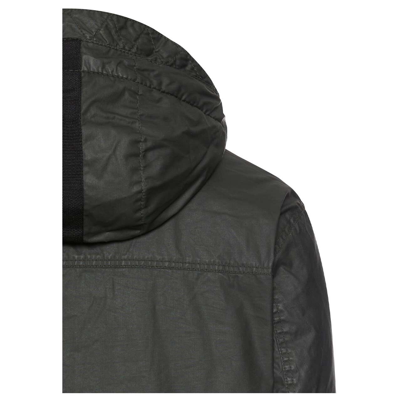 Herren Jacke von Camel active in Olivgrün, detaillierte Rückansicht
