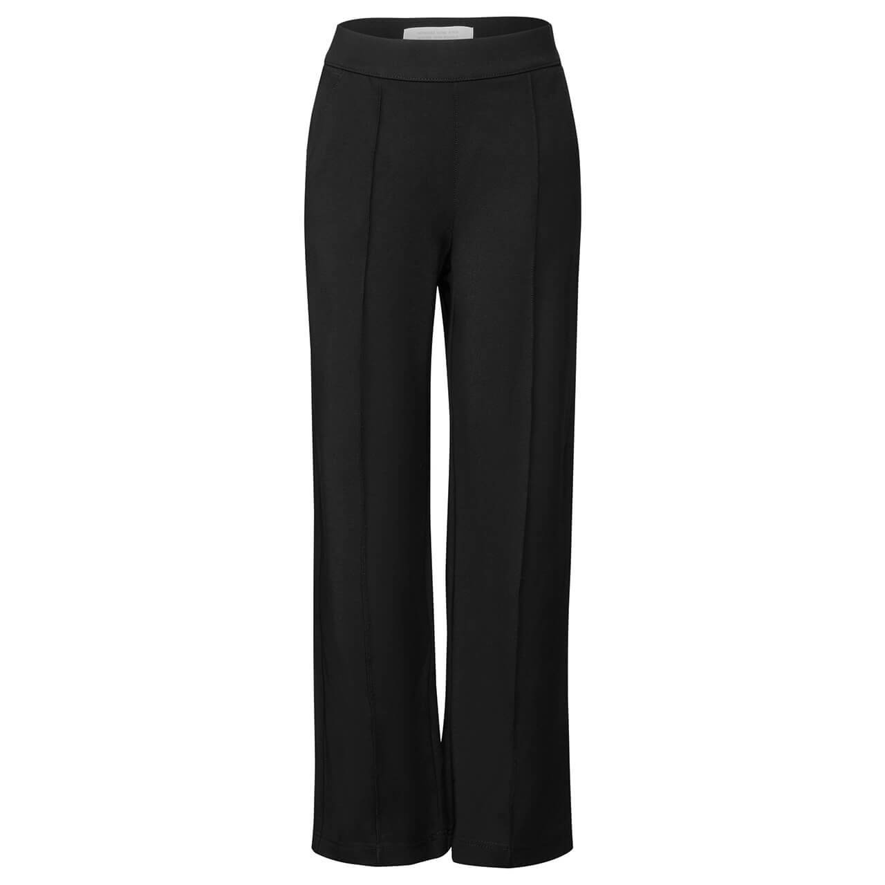 Street One Straight Leg Hose dark black 