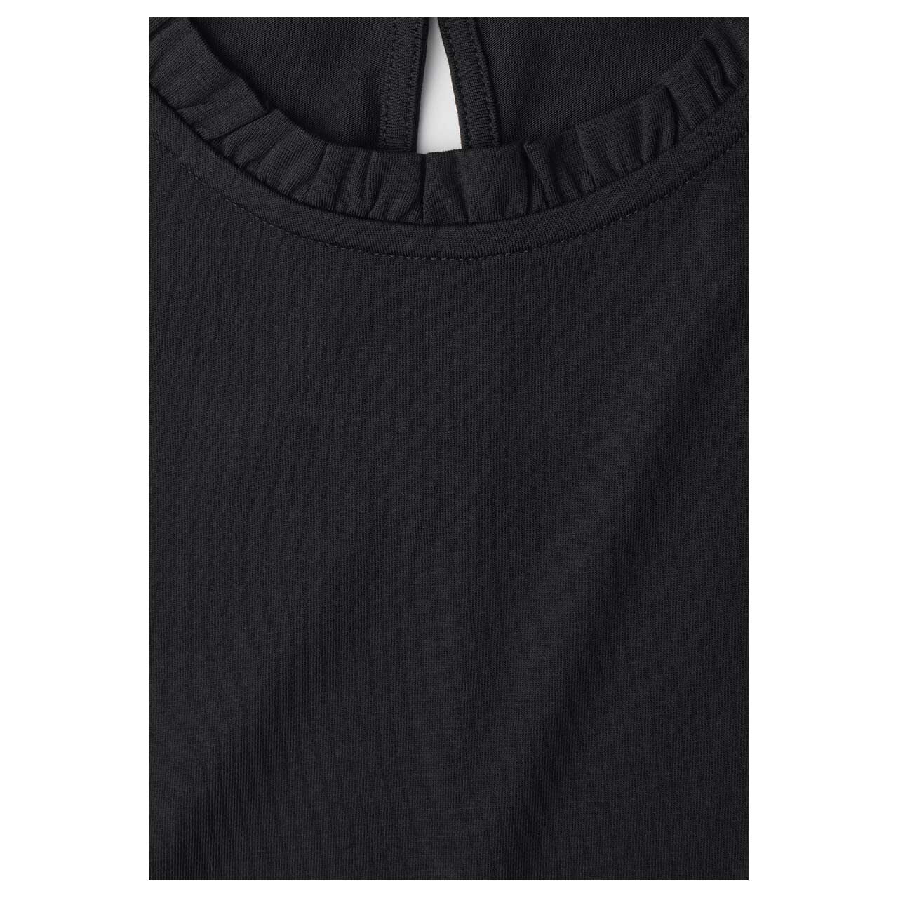 Street One Studio Damen Top Frill Neck black