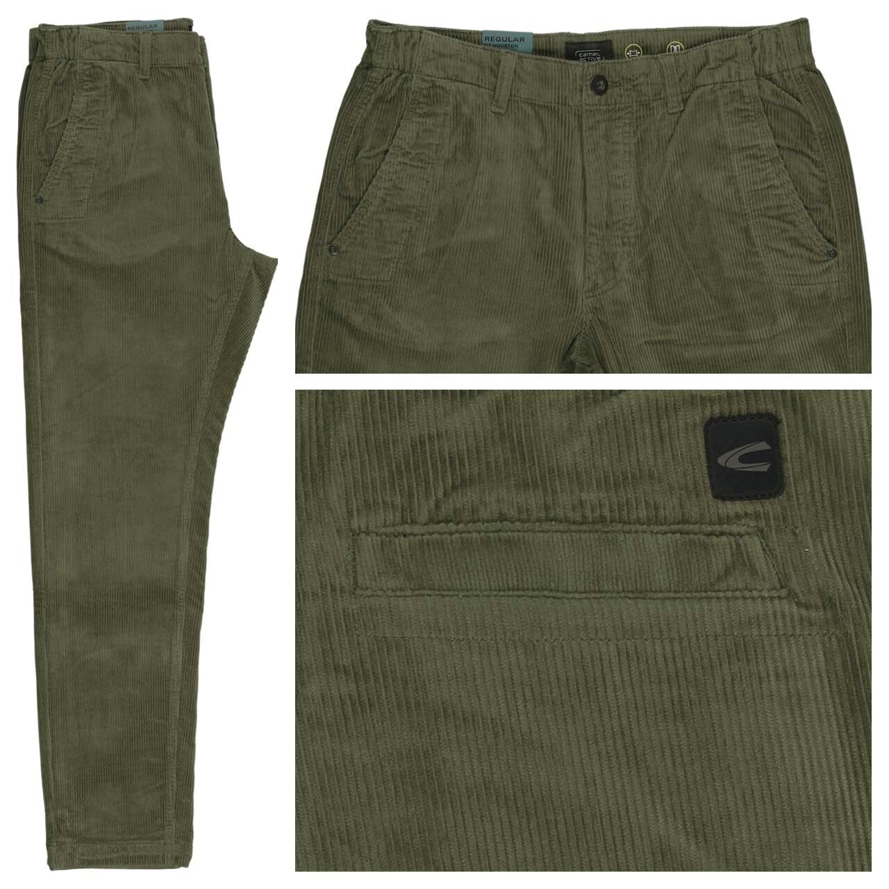 Camel active Houston Chino Cordhose forest green Camel active Houston Chino Cordhose forest green