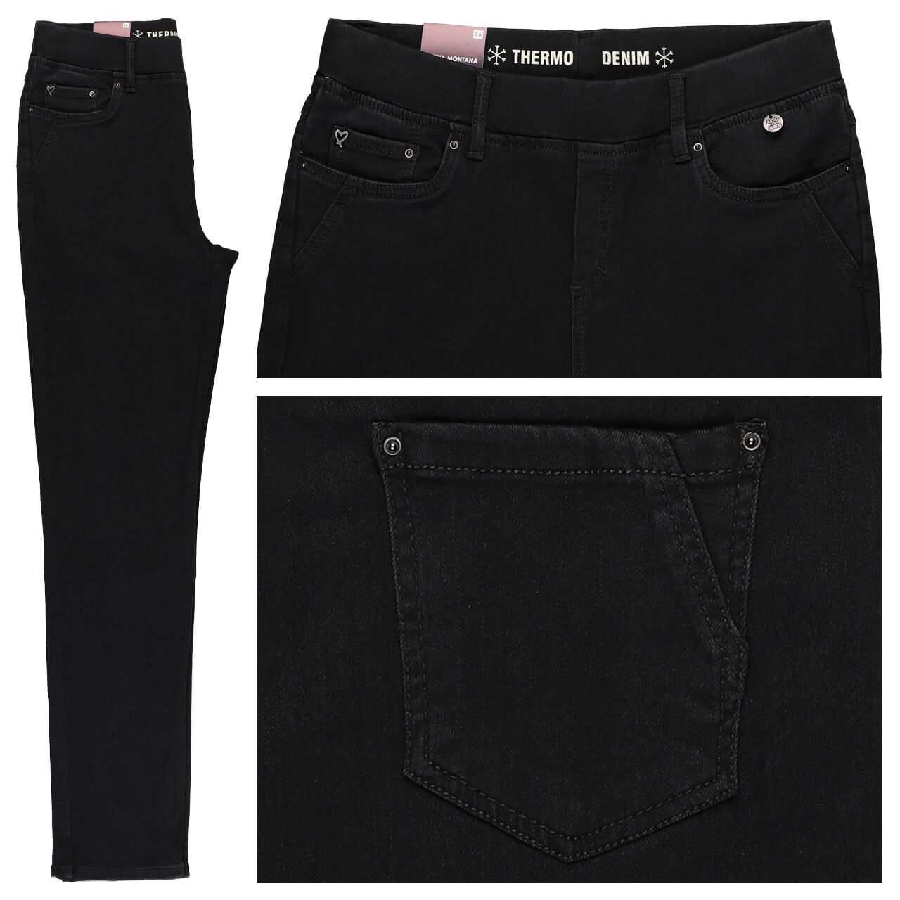 Anna Montana Angelika Jeans black thermo denim 