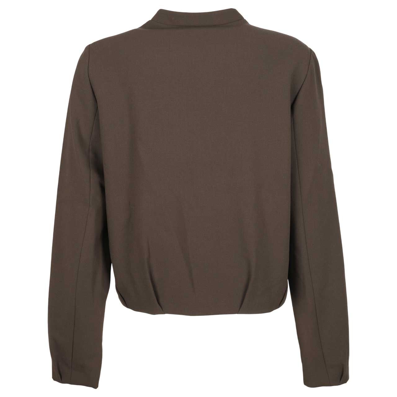 Damen Jacke Blouson von Comma in Dunkelbraun, Rückseite