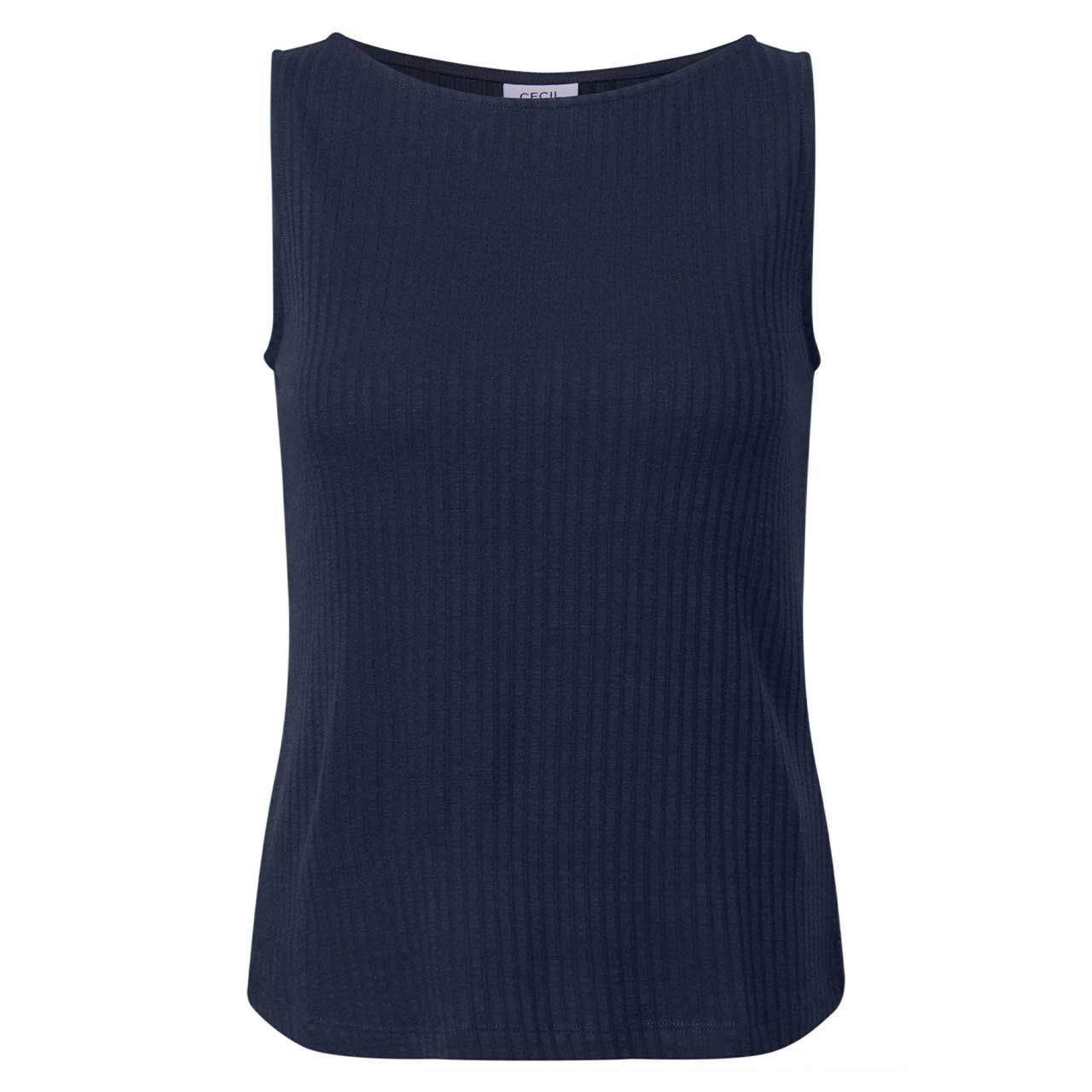 Cecil Damen Top Rib urban navy blue