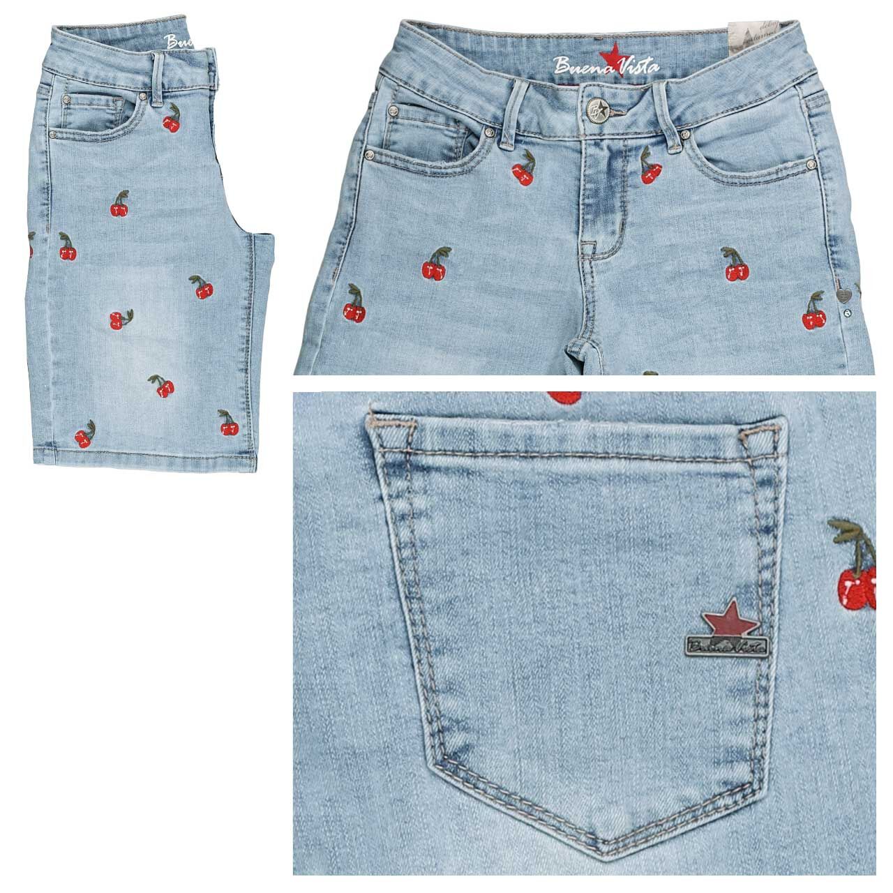 Buena Vista Italy-Short Stretch Denim Jeans cherry denim Buena Vista Italy-Short Stretch Denim Jeans cherry denim
