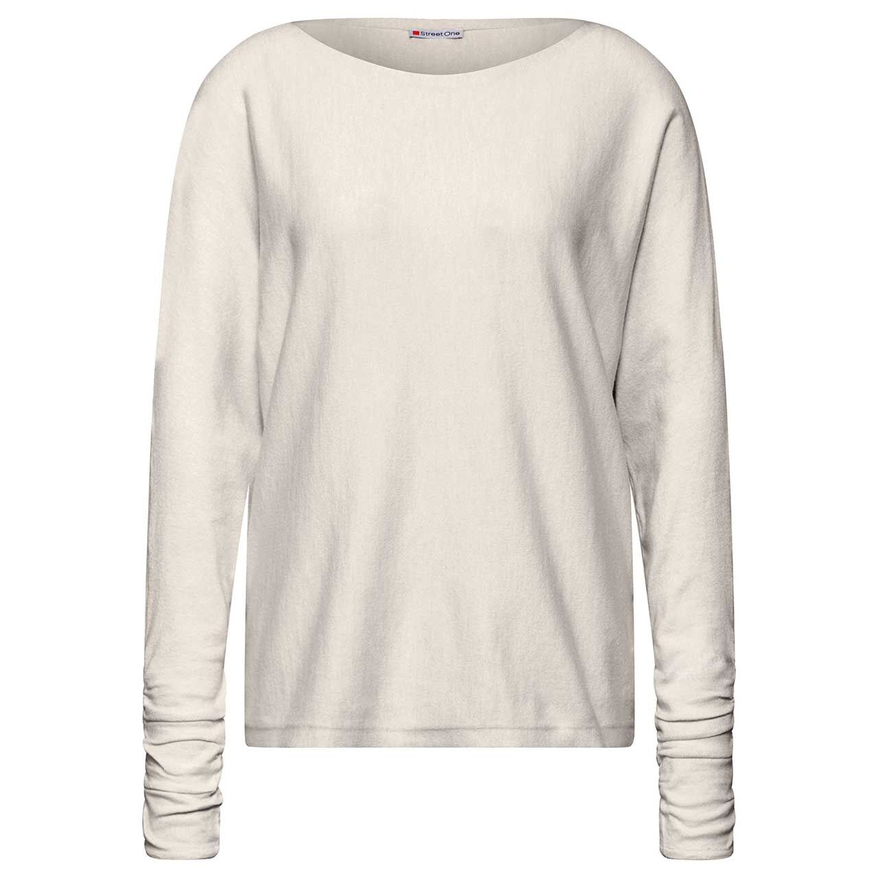 Street One Damen Pullover Dolman Sweater cream white melange