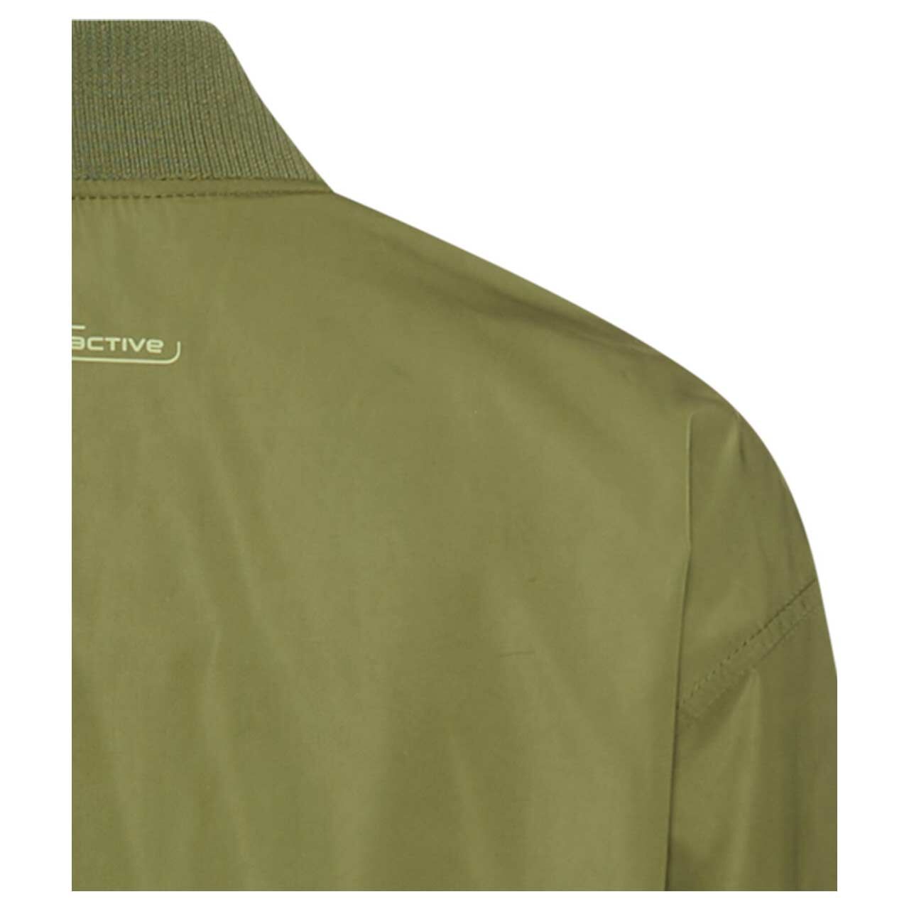Damen Jacke Blouson von Camel active in Olivgrün, detaillierte Rückseite