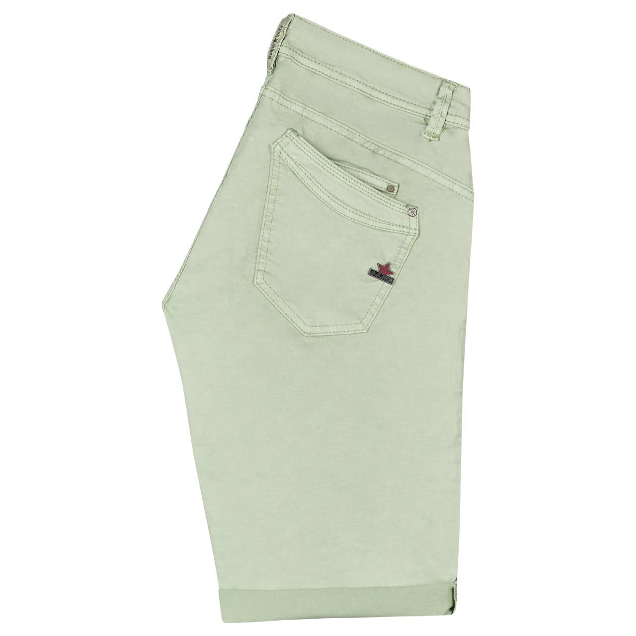 Damen Baumwollhose Malibu-Short Stretch Twill von Buena Vista in Salbeigrün, Rückansicht