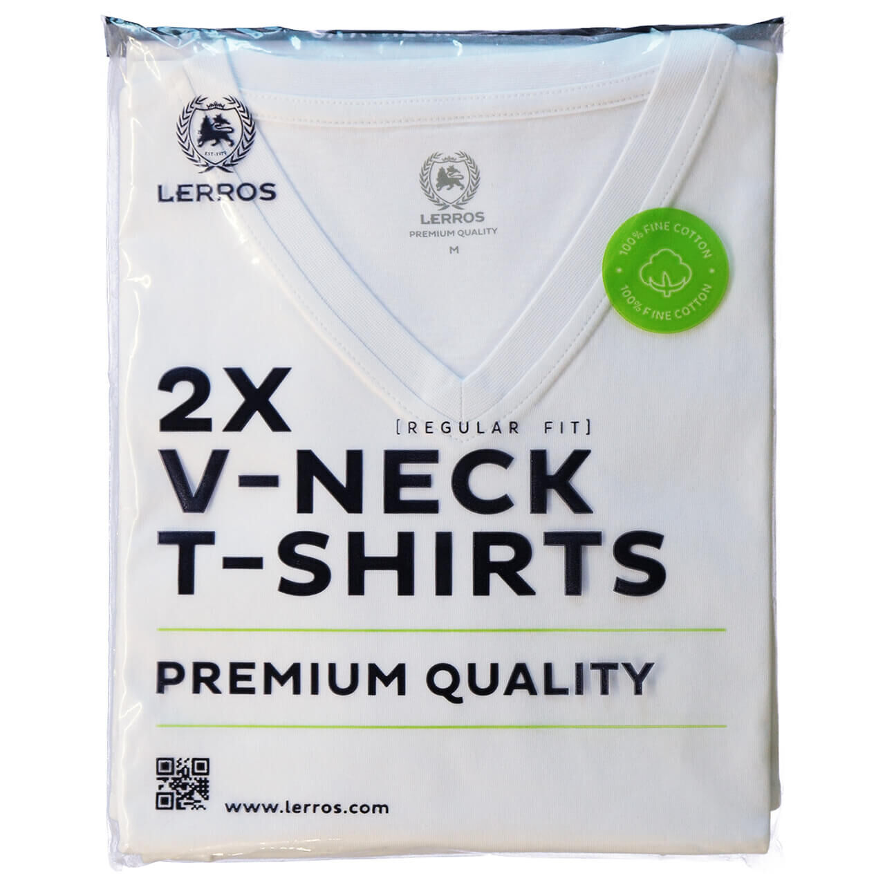 Lerros Herren T-Shirts V-Neck white