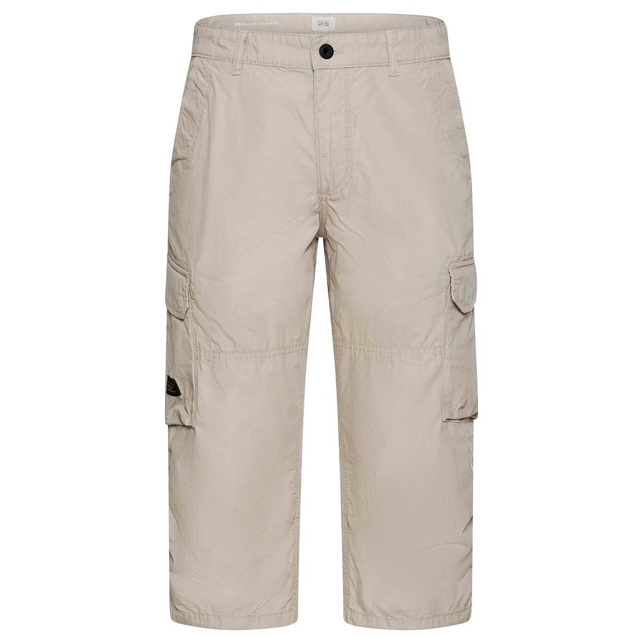 Herren 3/4 Cargo Baumwollhose Houston von Camel active in Beige, Vorderansicht
