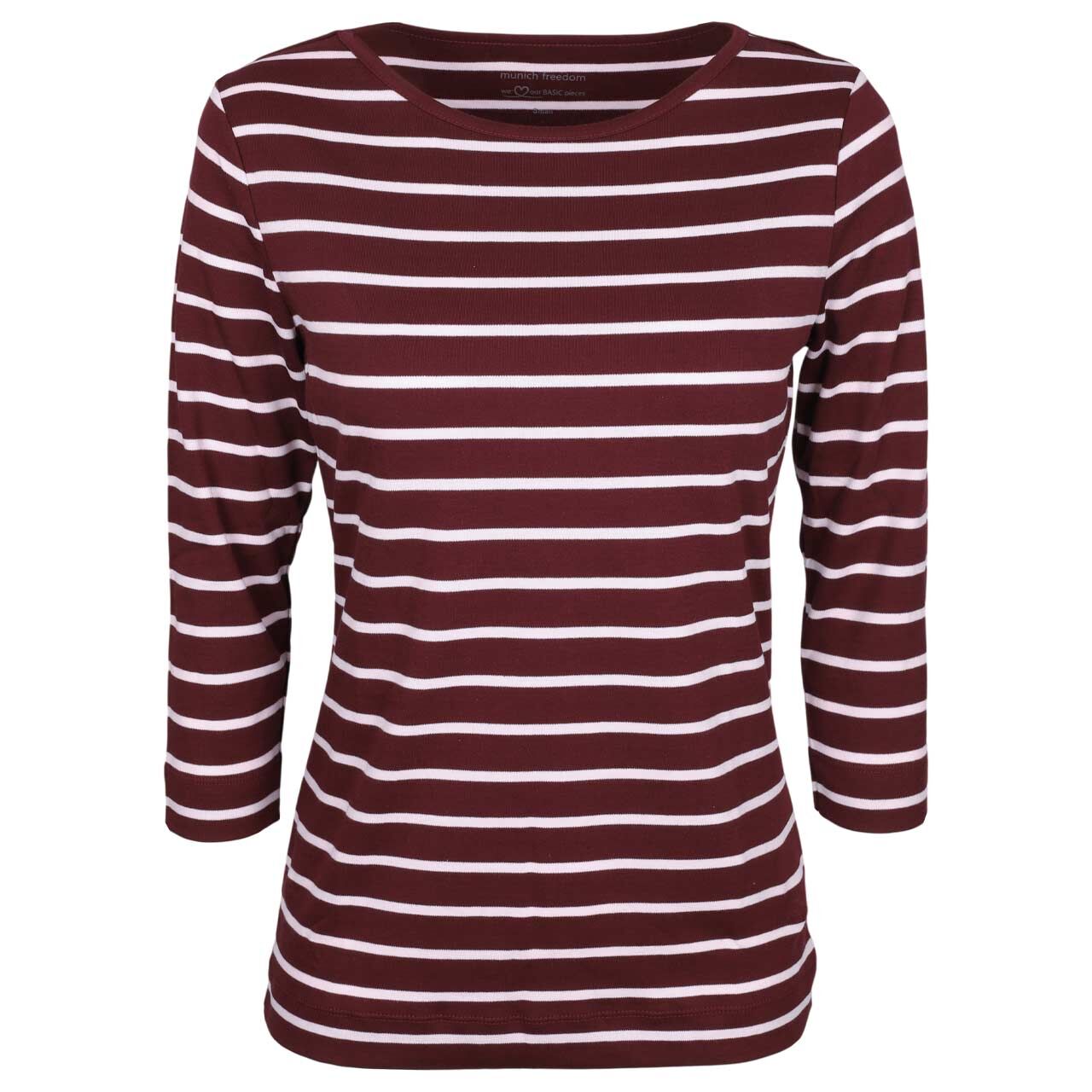 Munich Freedom Damen 3/4 Arm Shirt bordeaux/rosé