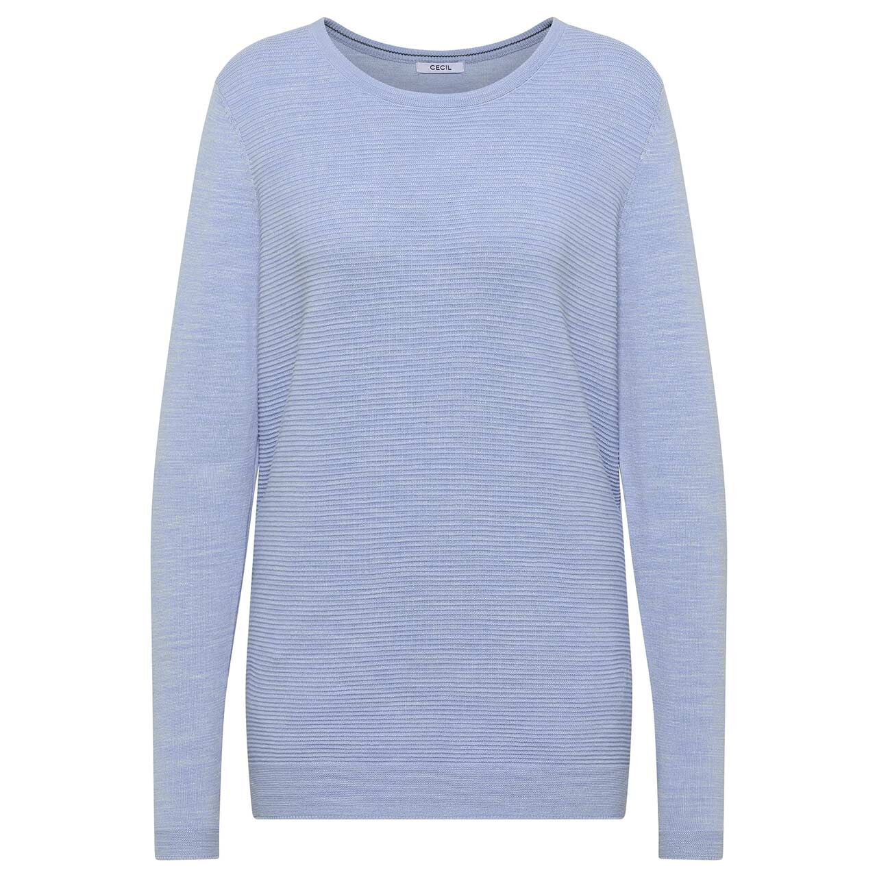 Cecil Damen Pullover Structured Roundneck mountain heather melange