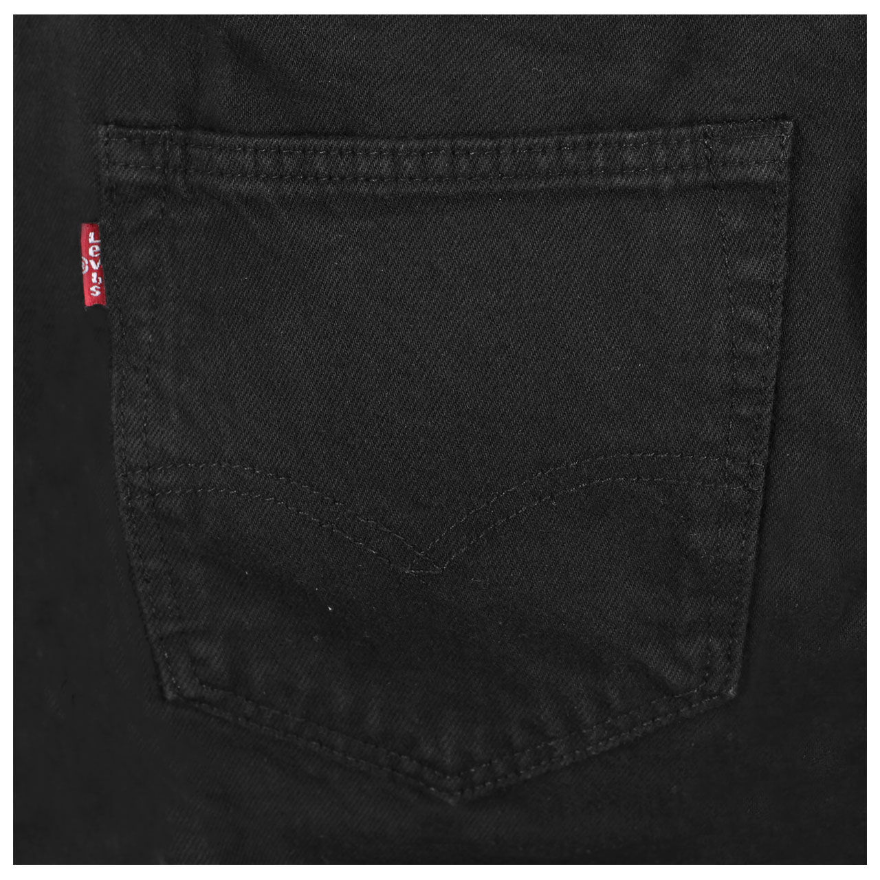 levis-jeans-black-165-detail Herren Jeans 501® von Levi's® in Schwarz, Detailansicht Tasche
